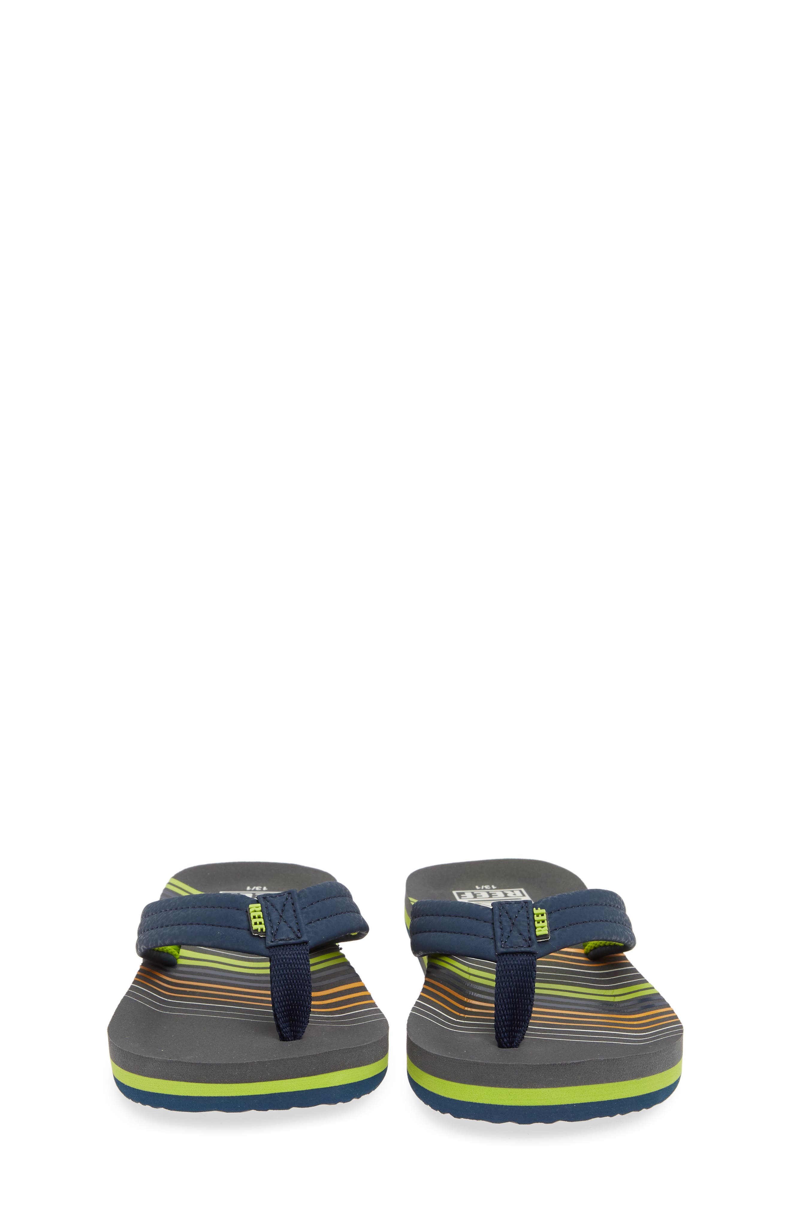Ahi Flip Flop, Alternate, color, STRIPE GREEN