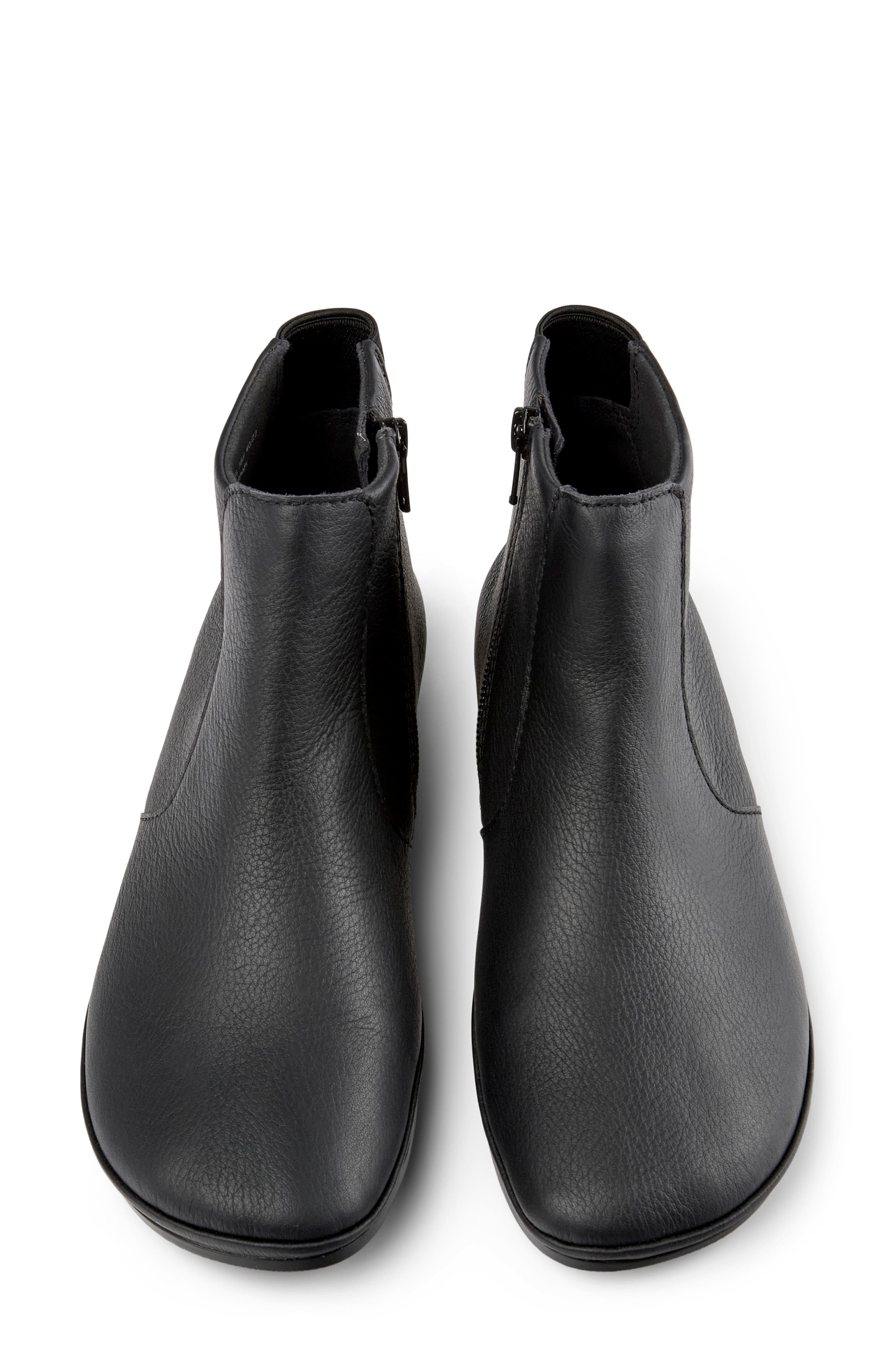 Camper Right Nina Bootie, Alternate, color, Black