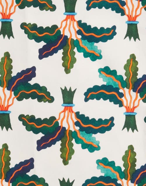 La Doublej Dishtowel (50x70) Palms Multicolor In Palms Multicolor