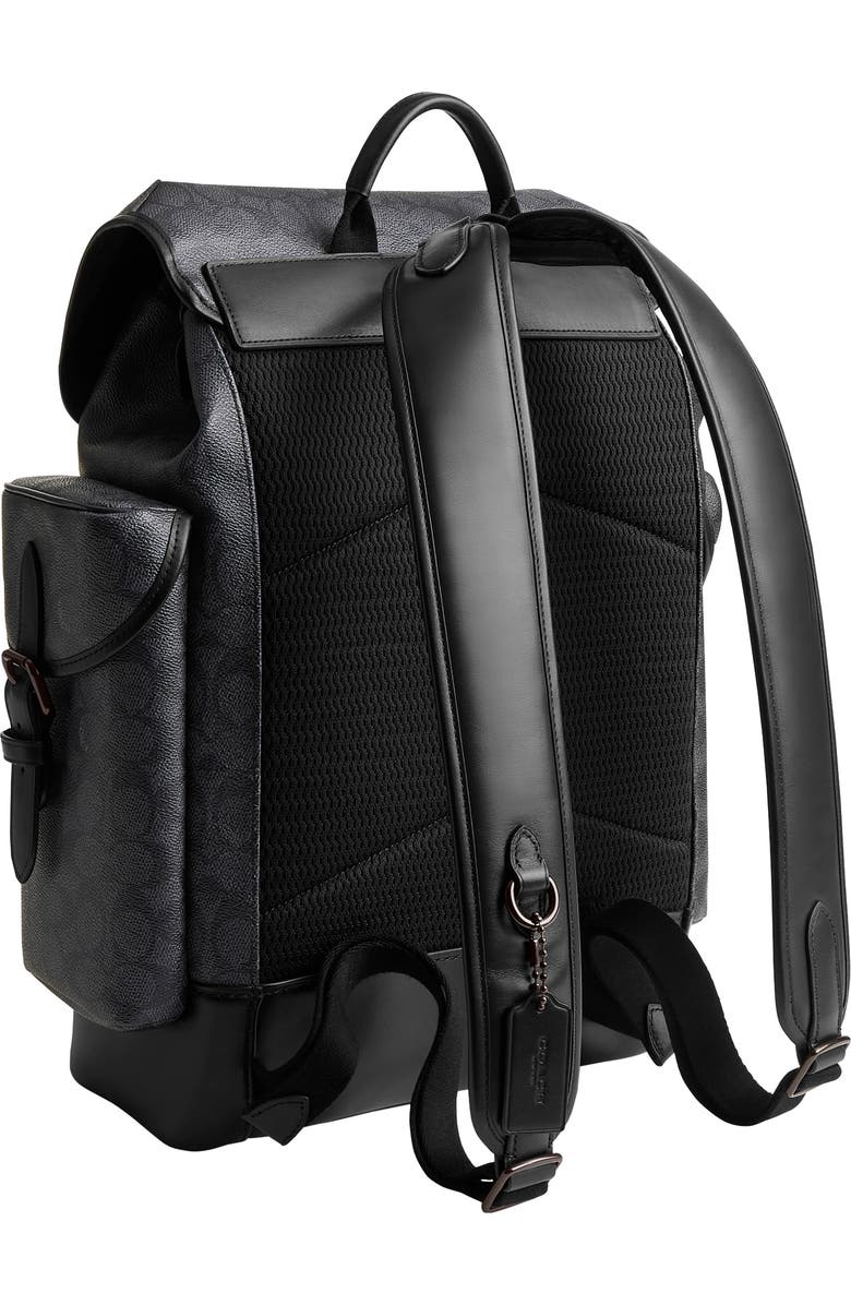 COACH Hitch Coated Canvas Backpack, Alternate, color,
