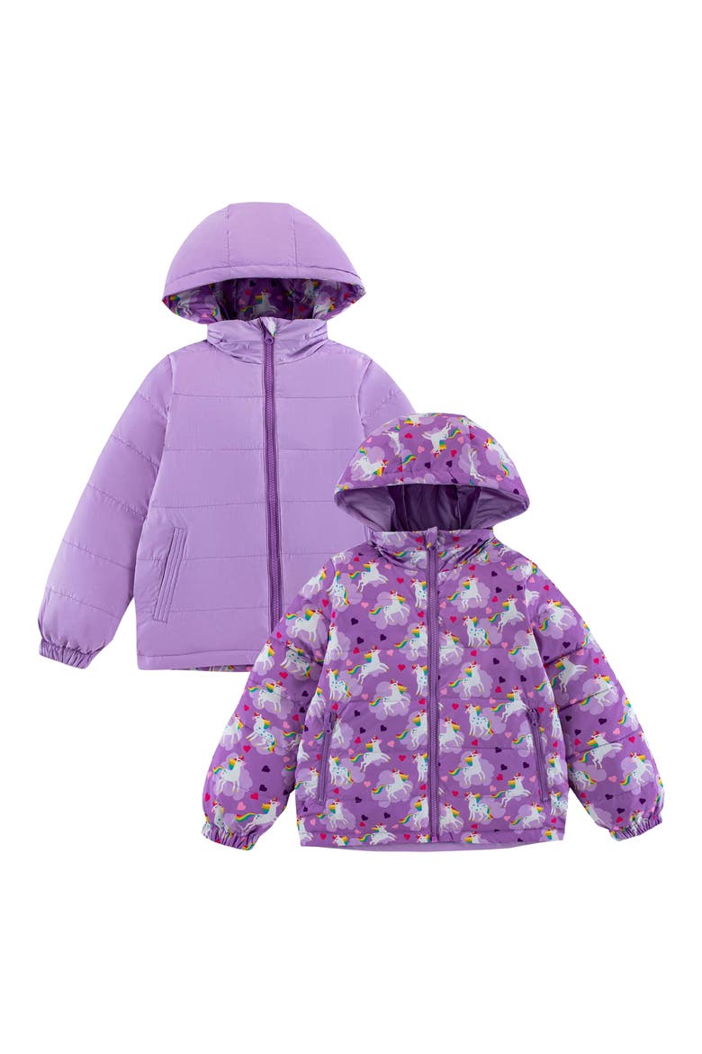 Kids' Blake Puffer Jacket, Alternate, color, FLYING UNICORN