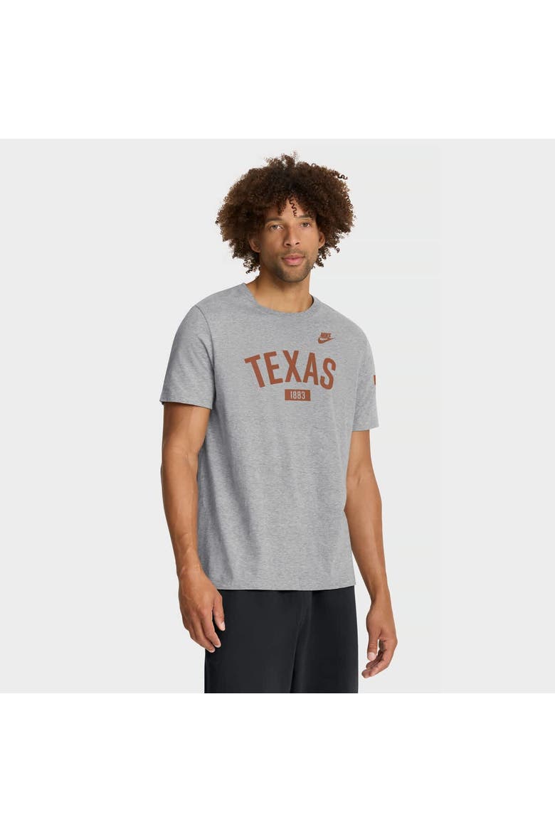 Men's Nike Heather Gray Texas Longhorns Legacy Arch T-Shirt, Main, color, Heather Gray