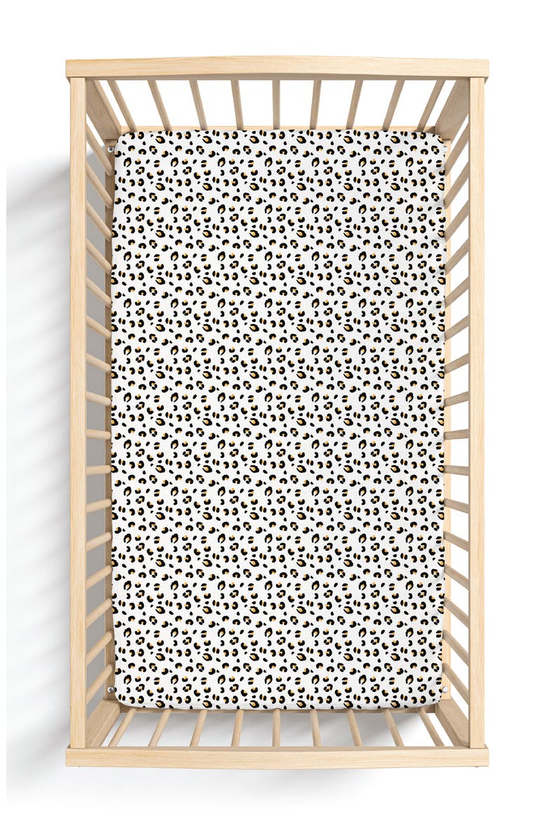Allie Crib Sheet, Main, color, Leopard