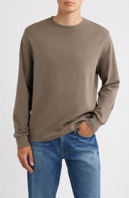 FRAME Duo Fold Long Sleeve Cotton T-Shirt