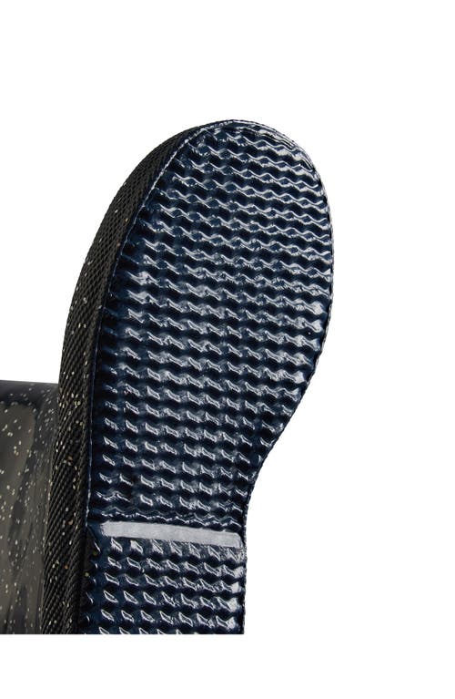 Hunter Kids' Original First Classic Glitter Rain Boot In Black