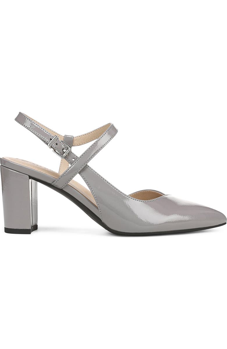 LifeStride Raelynn Slingback Half d'Orsay Pointed Toe Pump, Alternate, color, Ultimate Grey