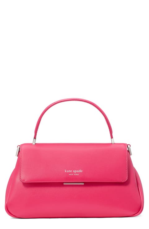 grace leather top handle bag