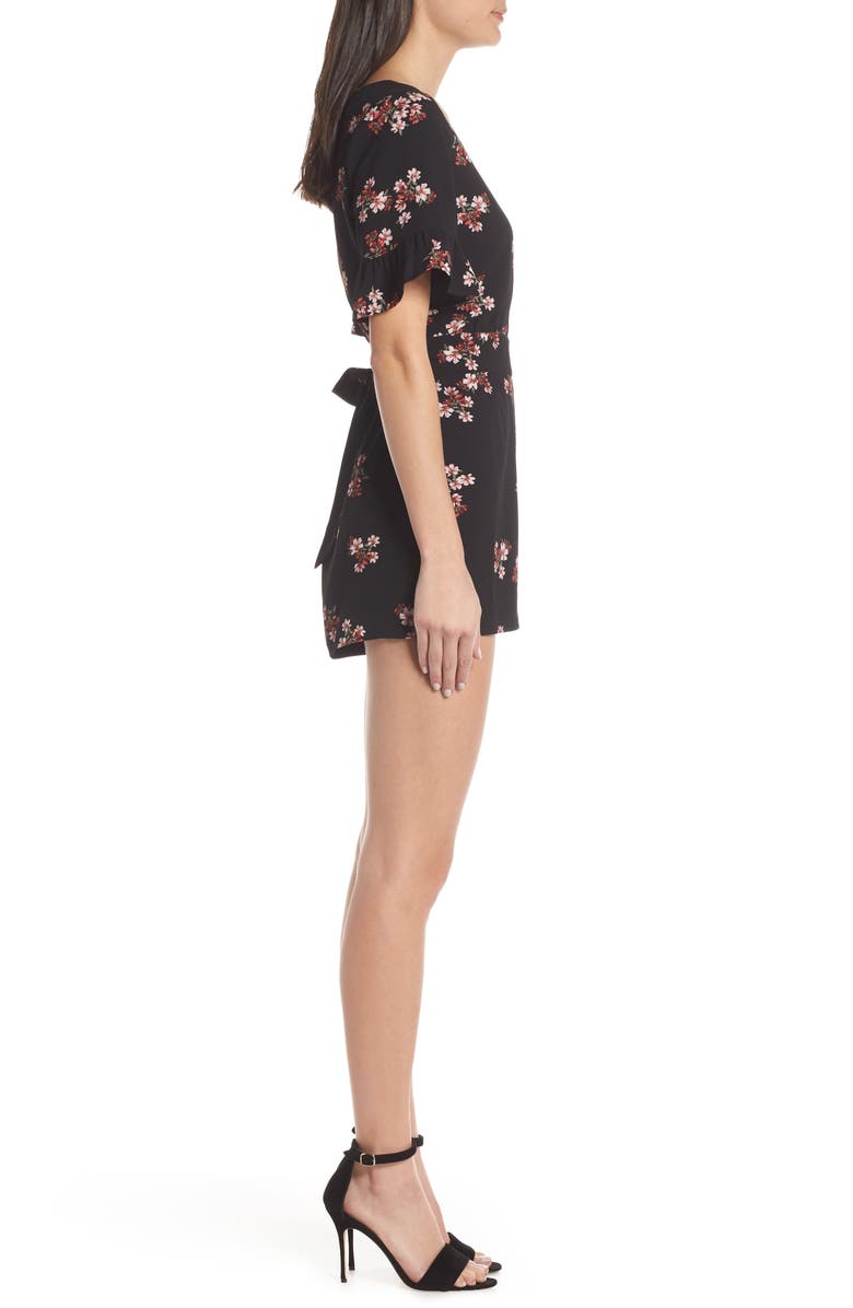 BB Dakota by Steve Madden BB Dakota Floral Orchard Romper, Alternate, color,