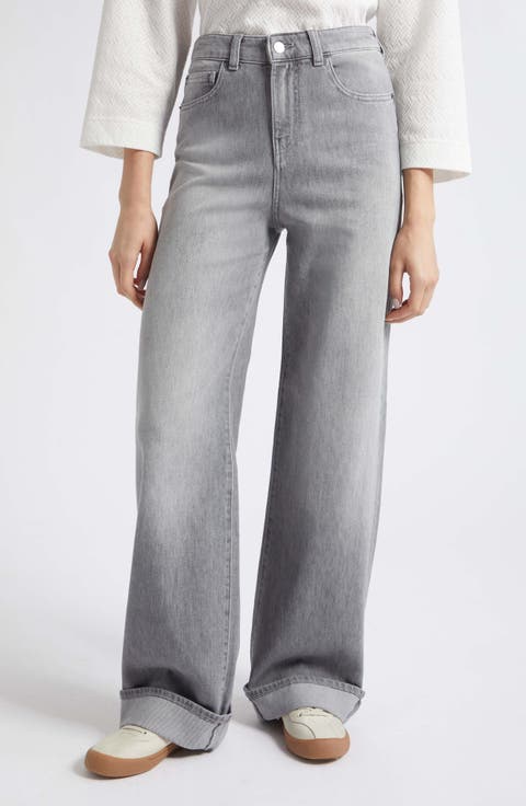 Wide Leg Denim Pants