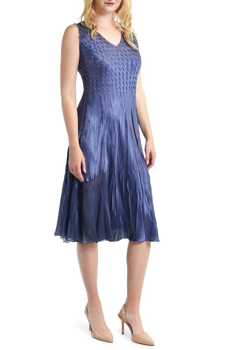 Komarov Charmeuse Dress with Chiffon Jacket, Alternate, color, 