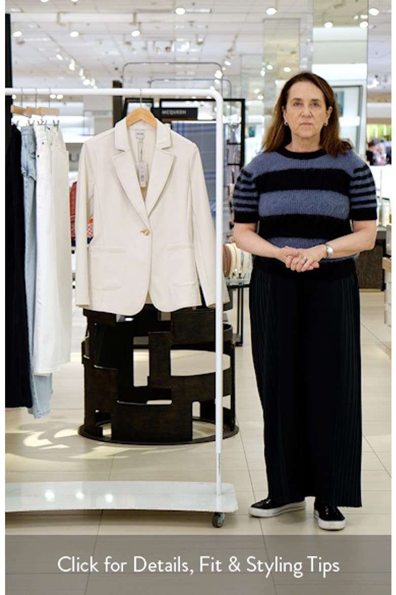 Topstitch Detail Stretch Blazer video