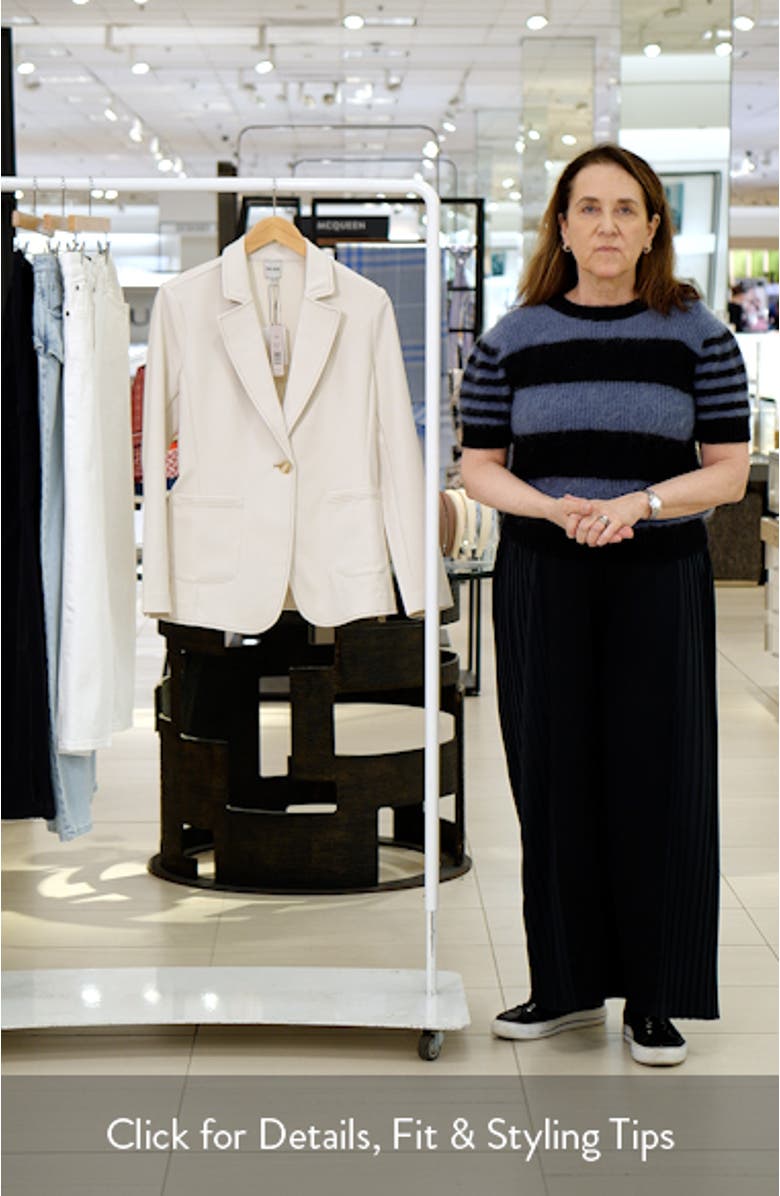 Topstitch Detail Stretch Blazer, sales video thumbnail