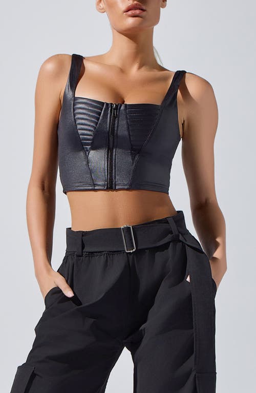 Heroine Sport Celine Crop Camisole In Black