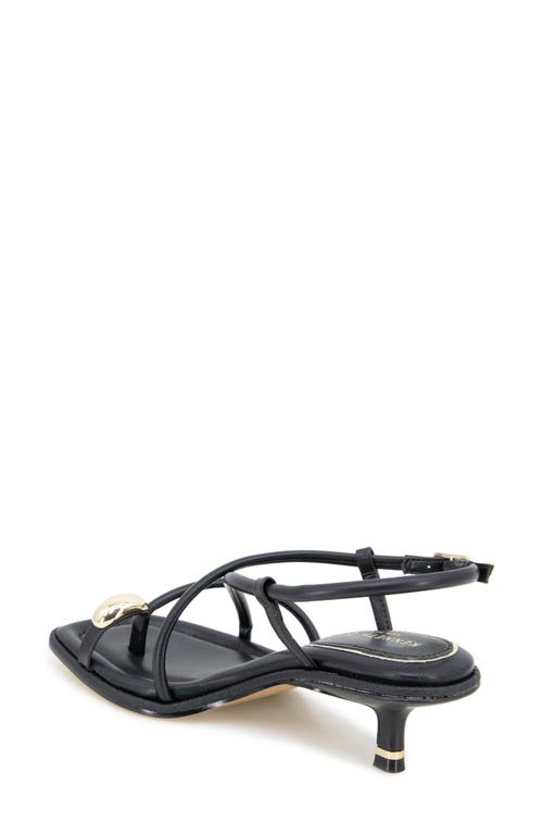 Kenneth Cole Gatlyn Ankle Strap Kitten Heel Sandal In Black