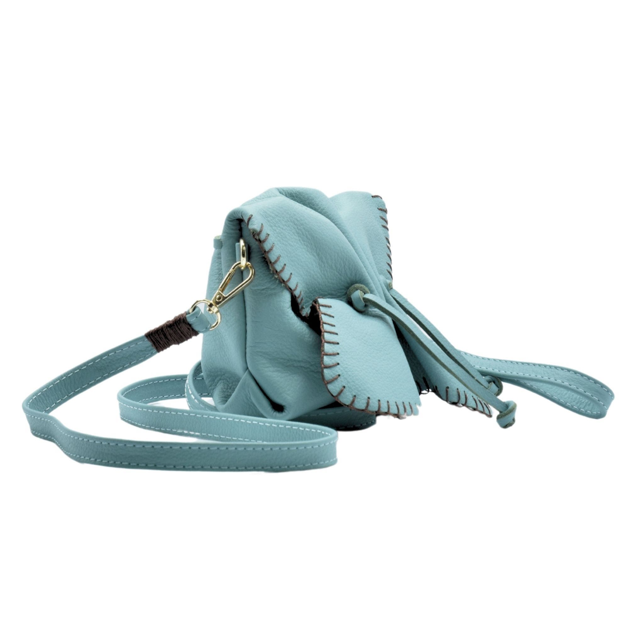 Mini Butterfly Leather Bag, Alternate, color, Teal