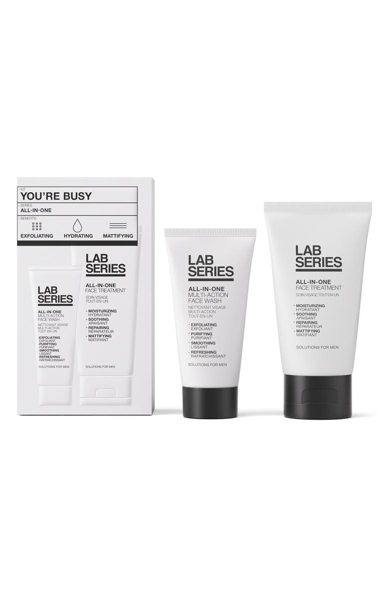 Lab Series Skincare for Men All-In-One You're Busy 2-Step Men's Skincare Set, Main, color, 