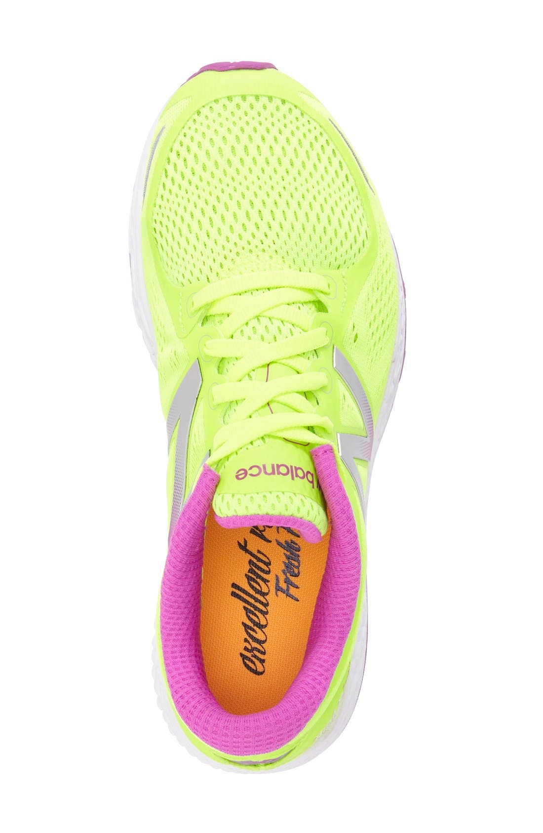 'Zante v2 - Fresh Foam' Running Shoe, Alternate, color, GREEN/ PINK
