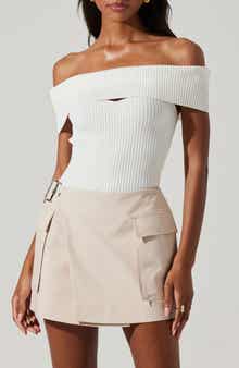 ASTR the Label Ainsley Cutout Off the Shoulder Sweater