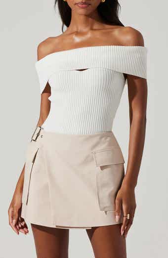ASTR the Label Ainsley Cutout Off the Shoulder Sweater