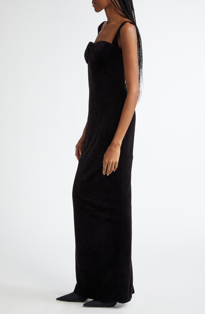 Balenciaga Velvet Gown, Alternate, color, 1000 Black