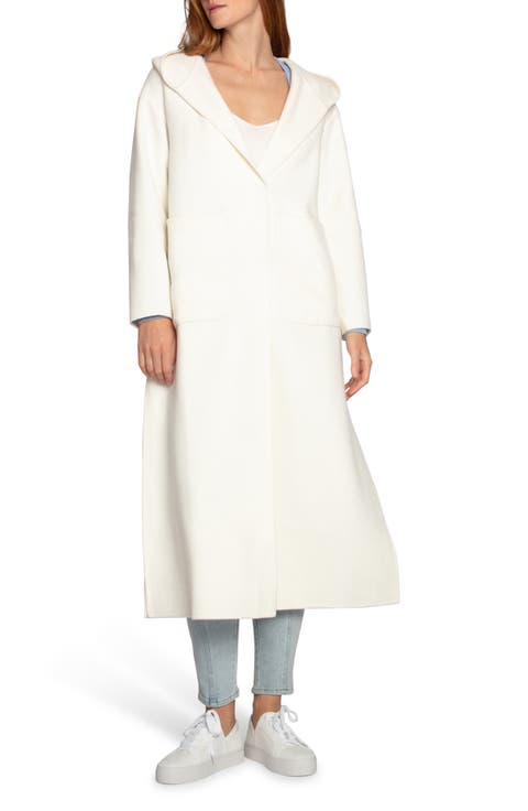 Walk My Way Wool Blend Hooded Coat