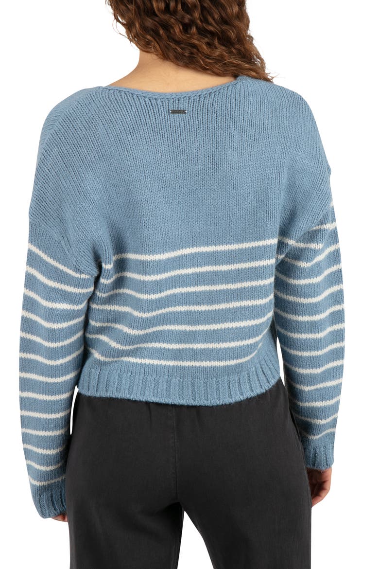 Greenlake Striped V-Neck Sweater, Alternate, color, SAILING