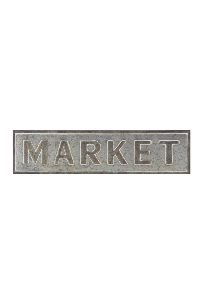Gray Iron Farmhouse Wall Decor, Main, color, GREY