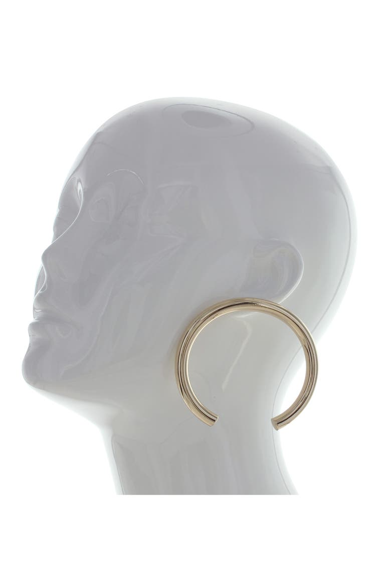 Mia Statement Hoop Earrings, Alternate, color, GOLD