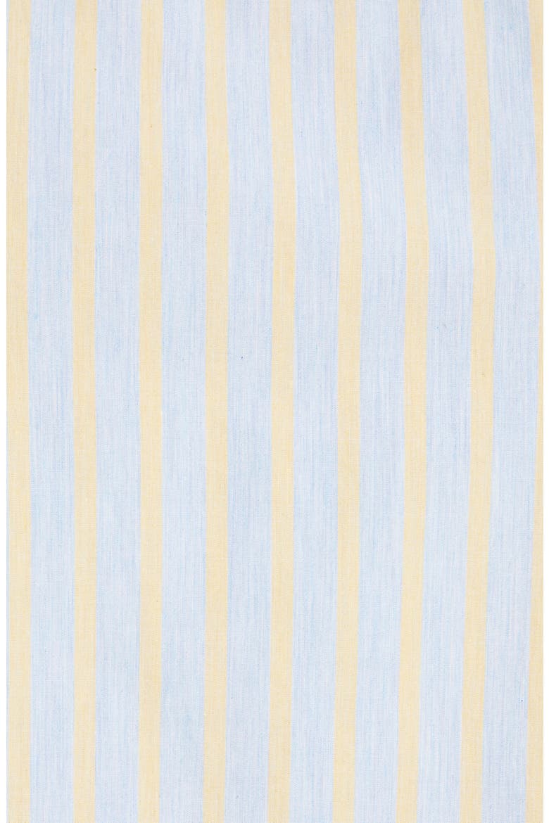 Slim Fit Stripe Short Sleeve Button-Down Shirt, Alternate, color, BLUE YELLOW HEATHER STRIPE