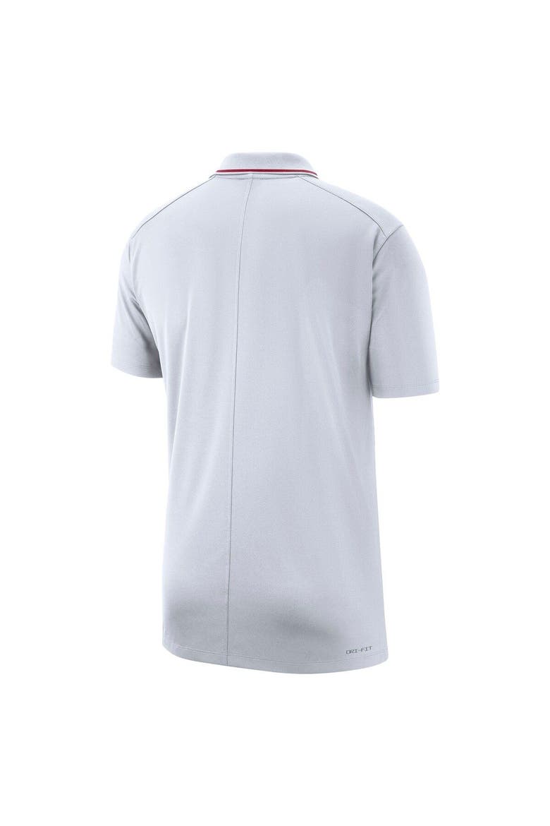Men's Nike White Arkansas Razorbacks 2023 Coaches Performance Polo, Alternate, color, White