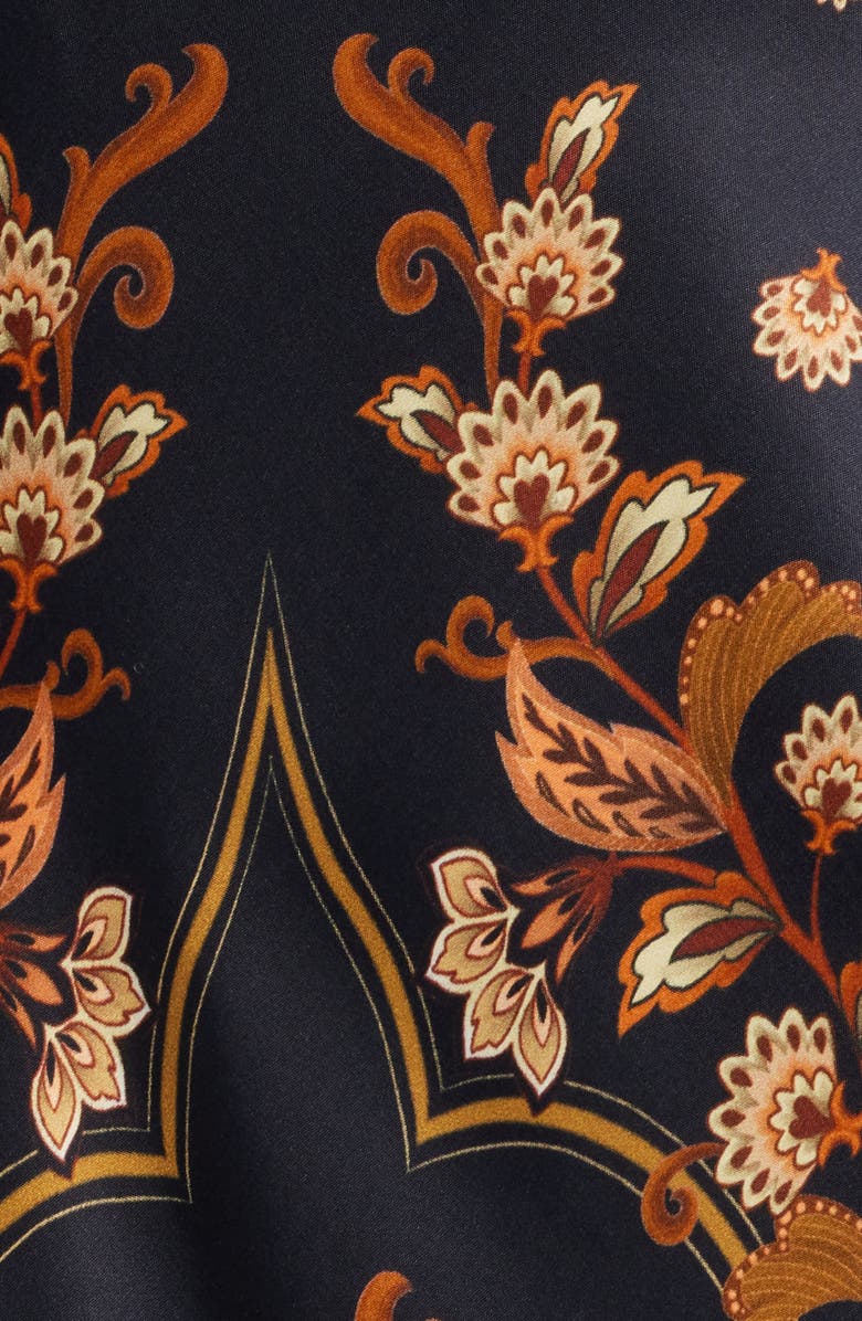 FARM Rio Majestic Garden Slip Maxi Dress, Alternate, color, Black