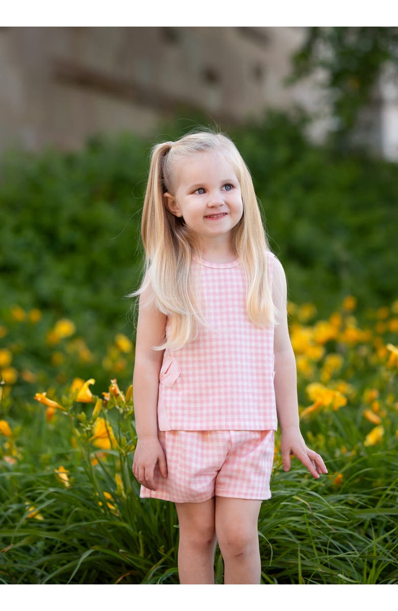 Mabel + Honey Pink Plaid Perfection Sleeveless Two Piece Set, Alternate, color, Pink