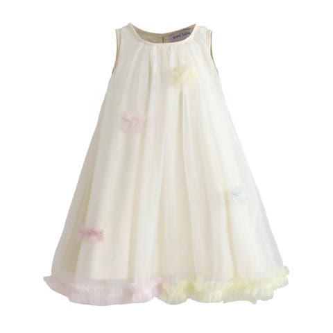 Serenelle Floral Embellished Tulle Dress