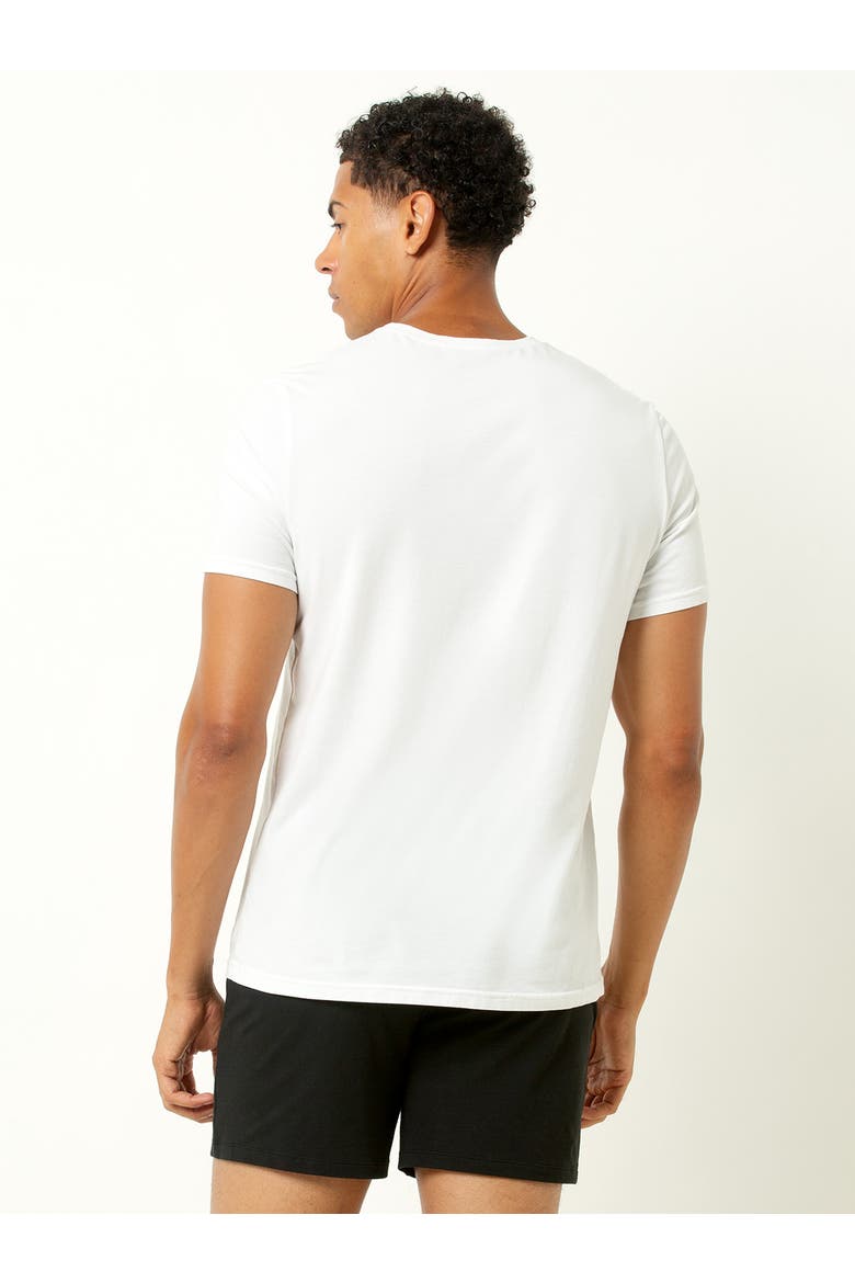 Cotton Modal Crew Neck T-Shirt 3-Pack, Alternate, color, White