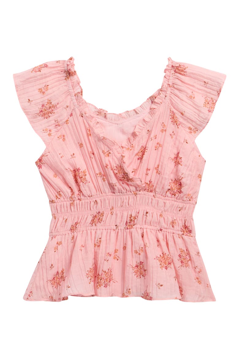 Floral Print Woven Top, Alternate, color, PINK FLORAL