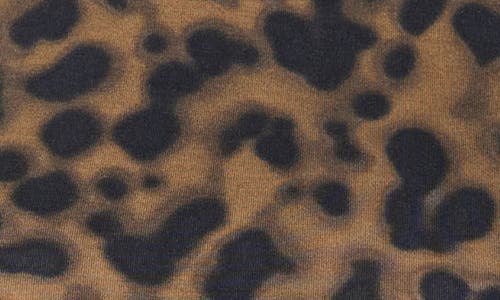 Scotch & Soda Long Sleeve Mock Neck Top In Brown
