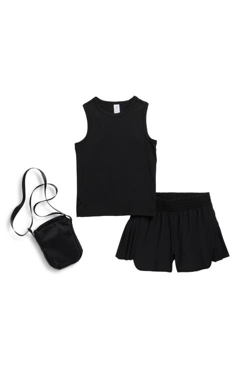Kids' Lunatek Around Town Tank, Shorts & Crossbody Bag Set (Big Kid)
