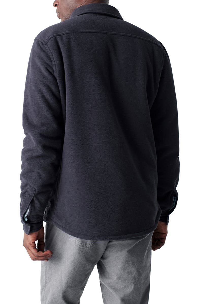Faherty Fleece Lined Snap Shirt Jacket, Alternate, color, 