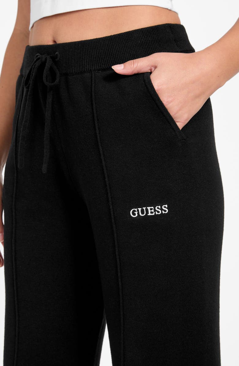 GUESS Ursula Sweater Pants, Alternate, color, Black