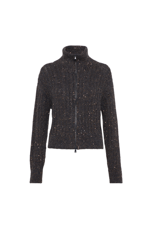 Dazzling rib cardigan