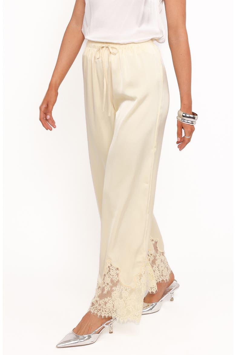 Viola Drawstring Waist Wide Leg Pants, Alternate, color, YELLOW