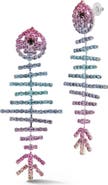 CHLOE AND MADISON Multicolor Fish Drop Earrings