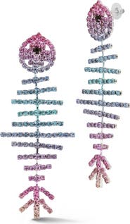 CHLOE AND MADISON Multicolor Fish Drop Earrings
