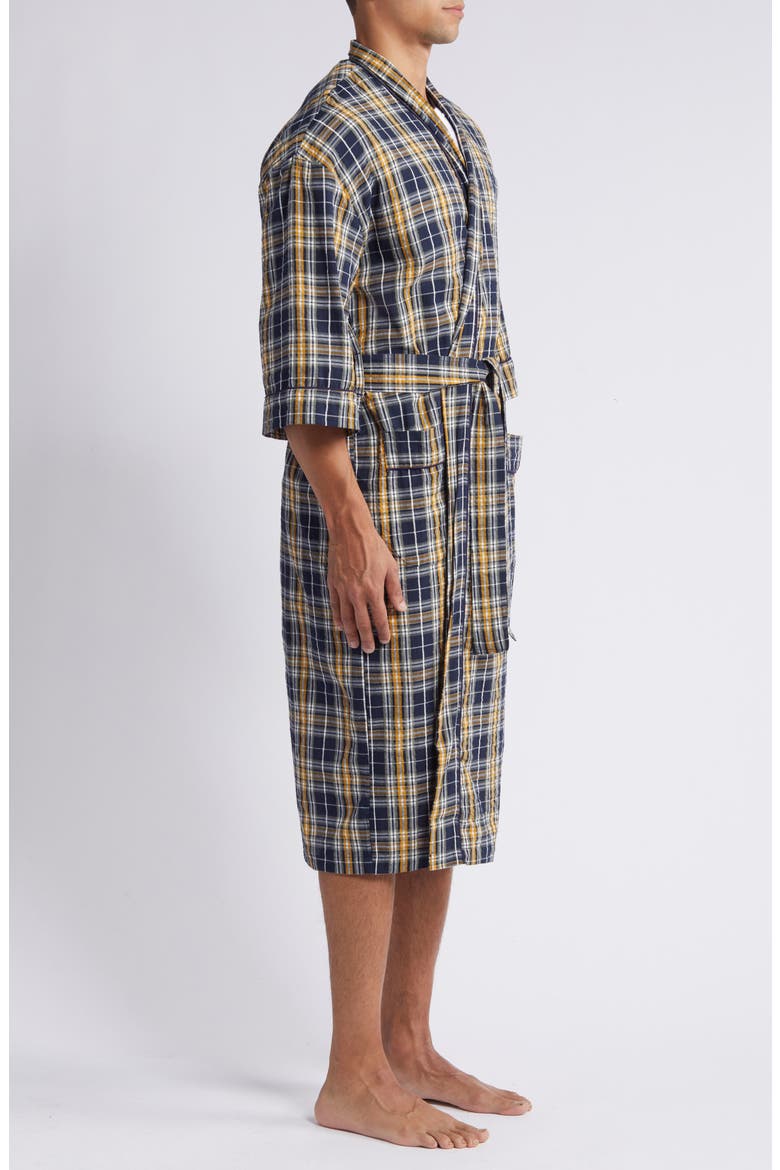 Sun Daze Plaid Robe, Alternate, color, SUNNY BLUE