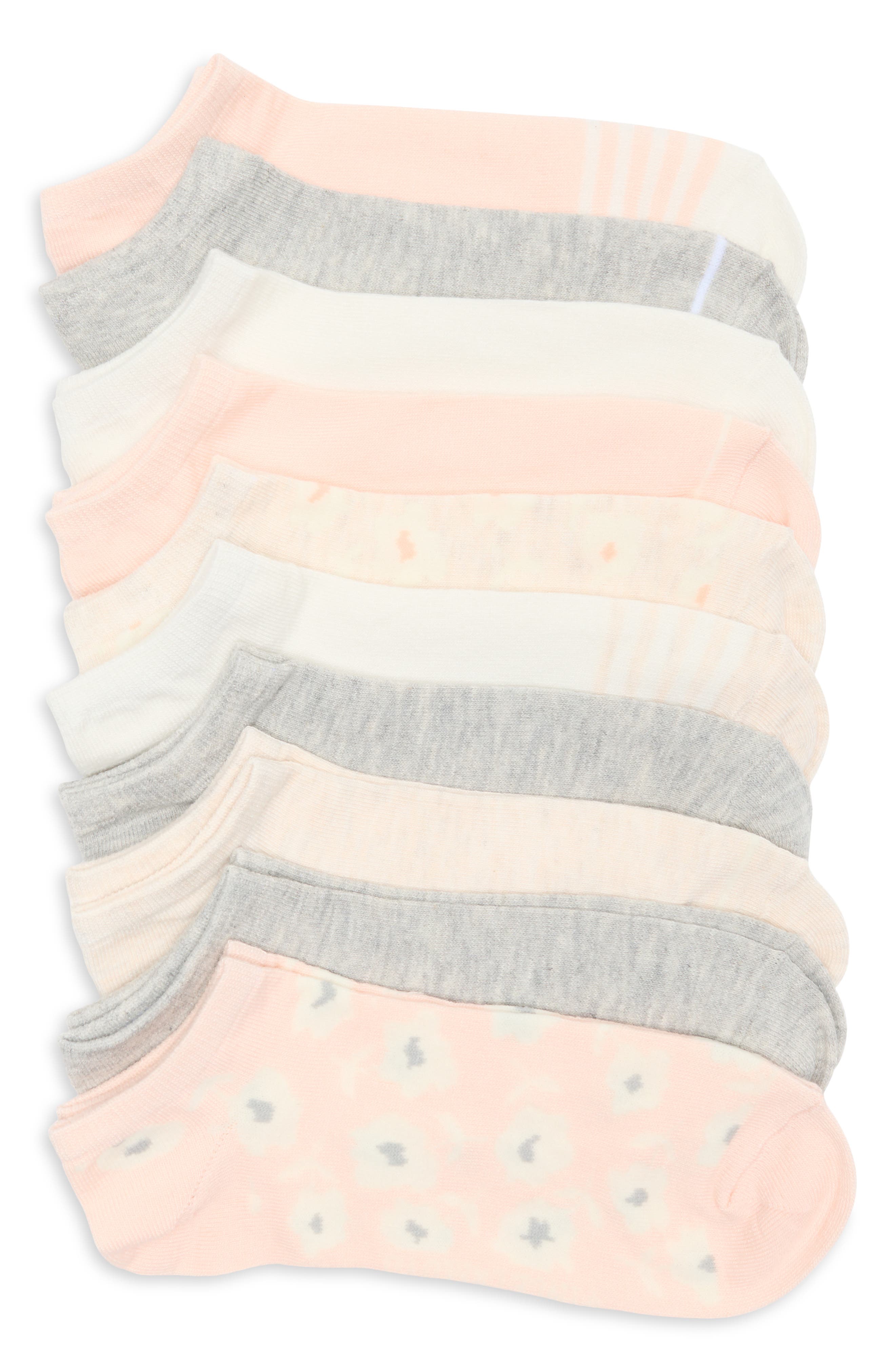 Vince Camuto 10-Pack Assorted Basic Solid Quarter Ankle Socks