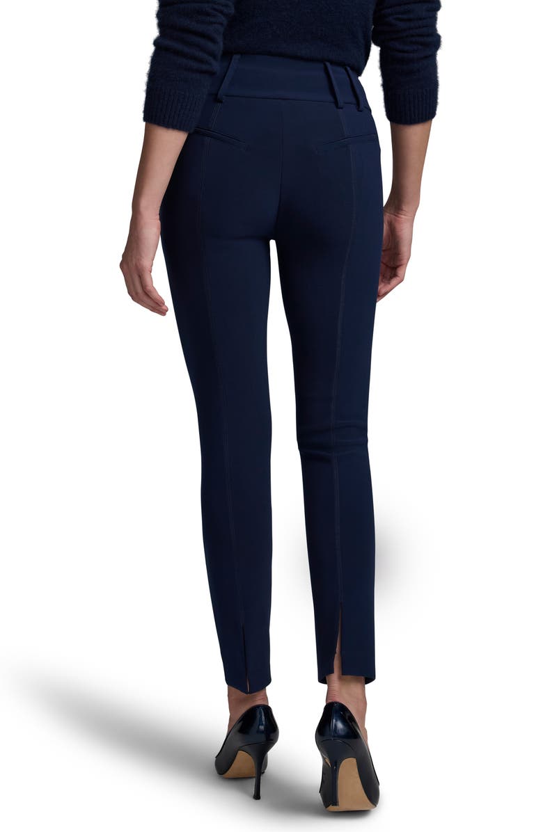 NIC+ZOE Scuba Knit Slim Pants, Alternate, color, Dark Indigo