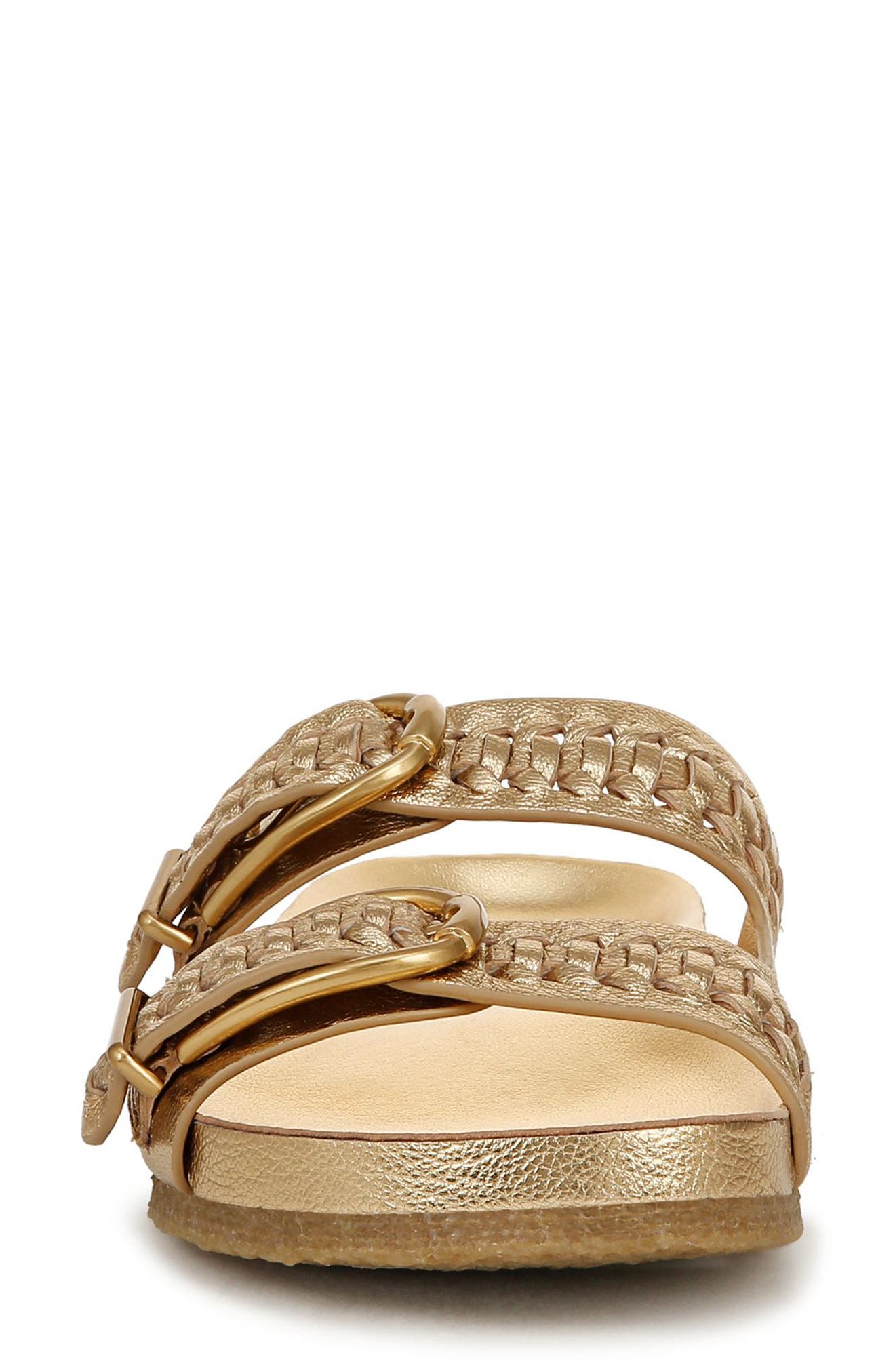 Paige Slide Sandal, Alternate, color, GOLD
