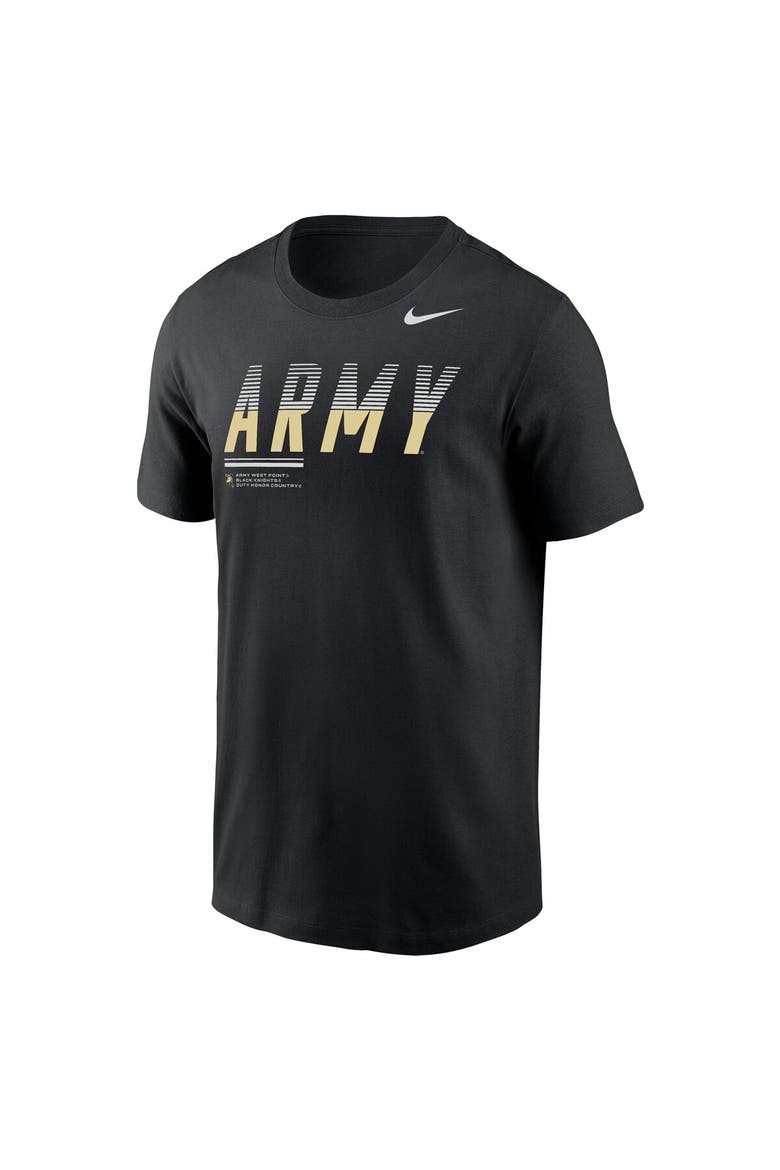 Men's Nike Black Army Black Knights 2026 Sideline Wordmark Legend Dri-FIT T-Shirt, Alternate, color, Black