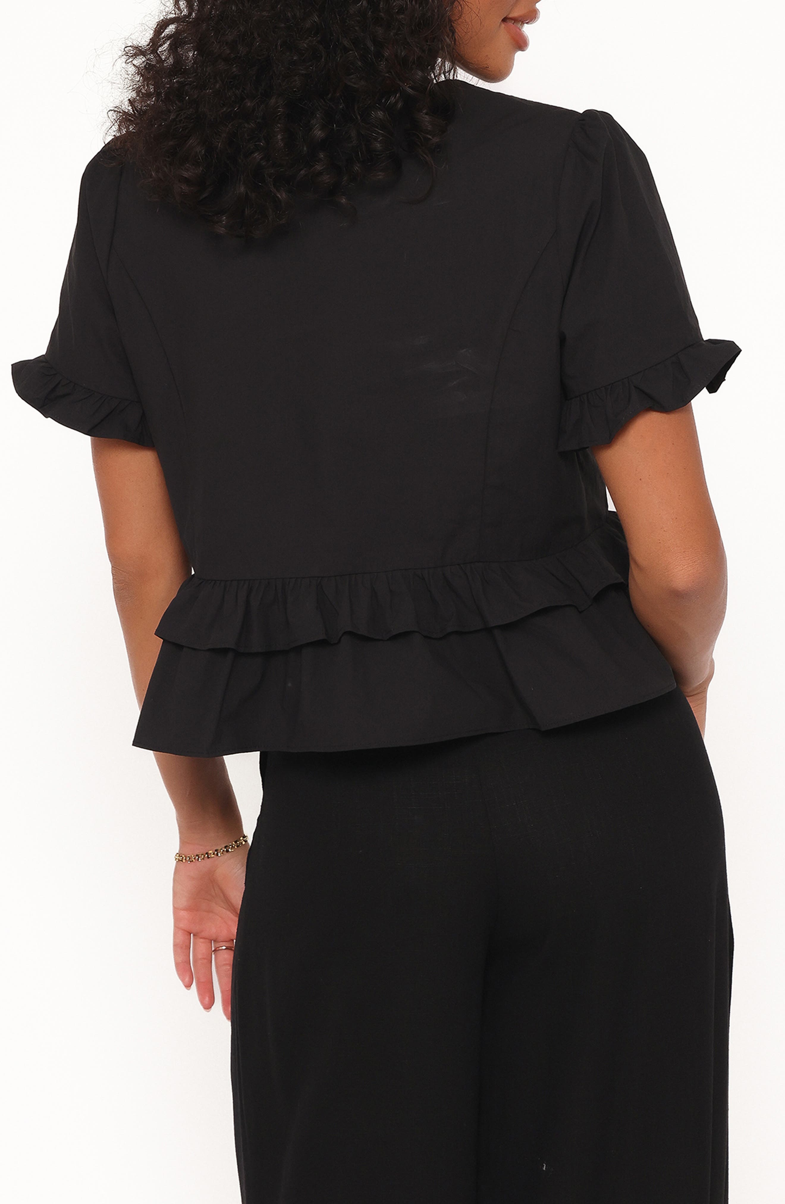 Sorcha Button-Up Peplum Top - image 2