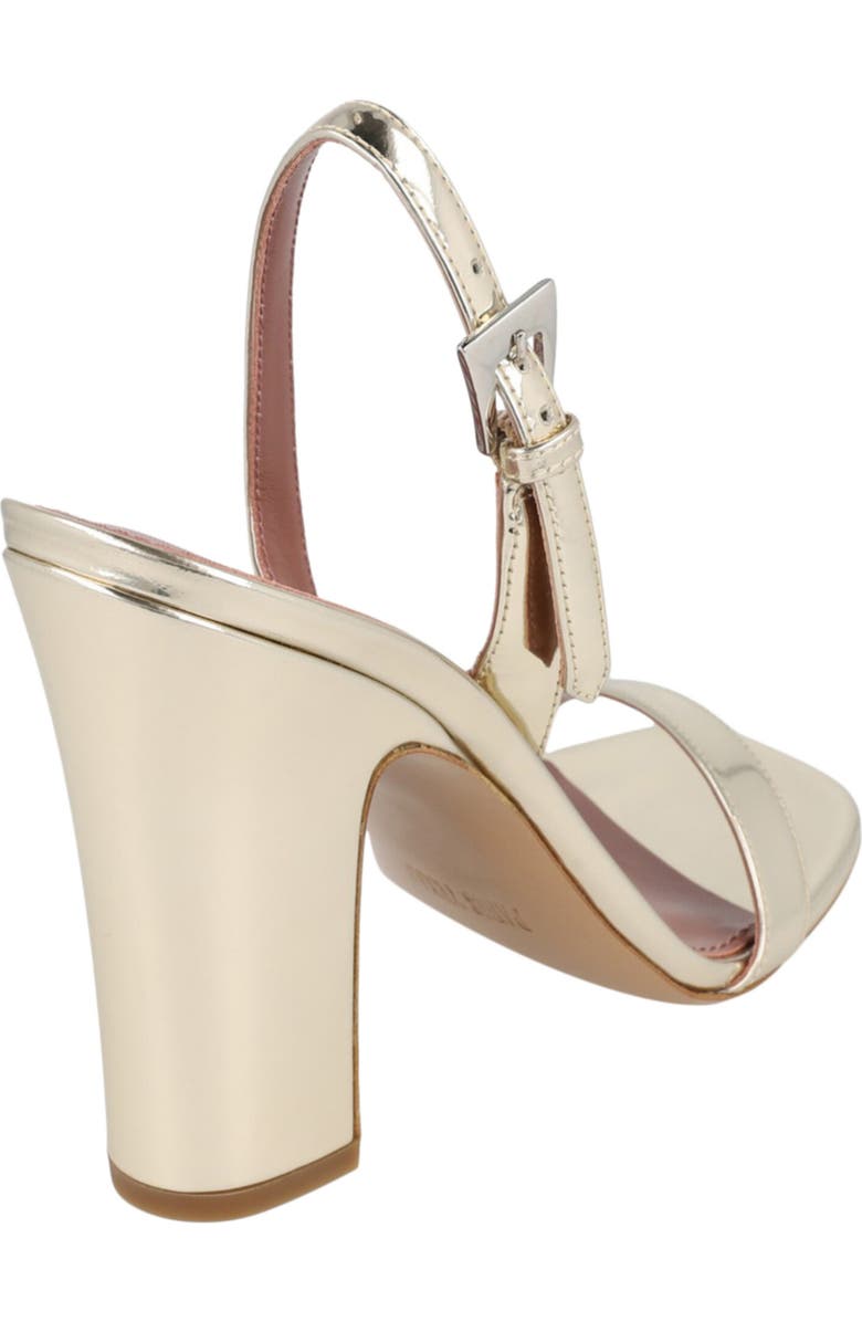 Paris Texas Bea Mirrored Metallic Slingback Sandal, Alternate, color, Gold